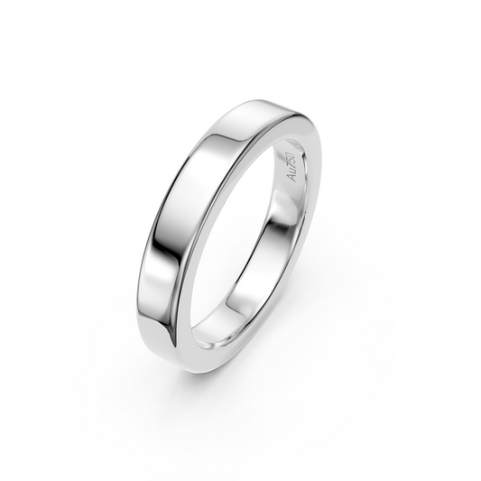 Wedding Band Ring in White Gold JFA3221