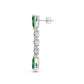 Diamond Earrings in White Gold with Tsavorites R38561224
