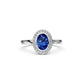 Diamond Ring with Tanzanite in White Gold R36901224