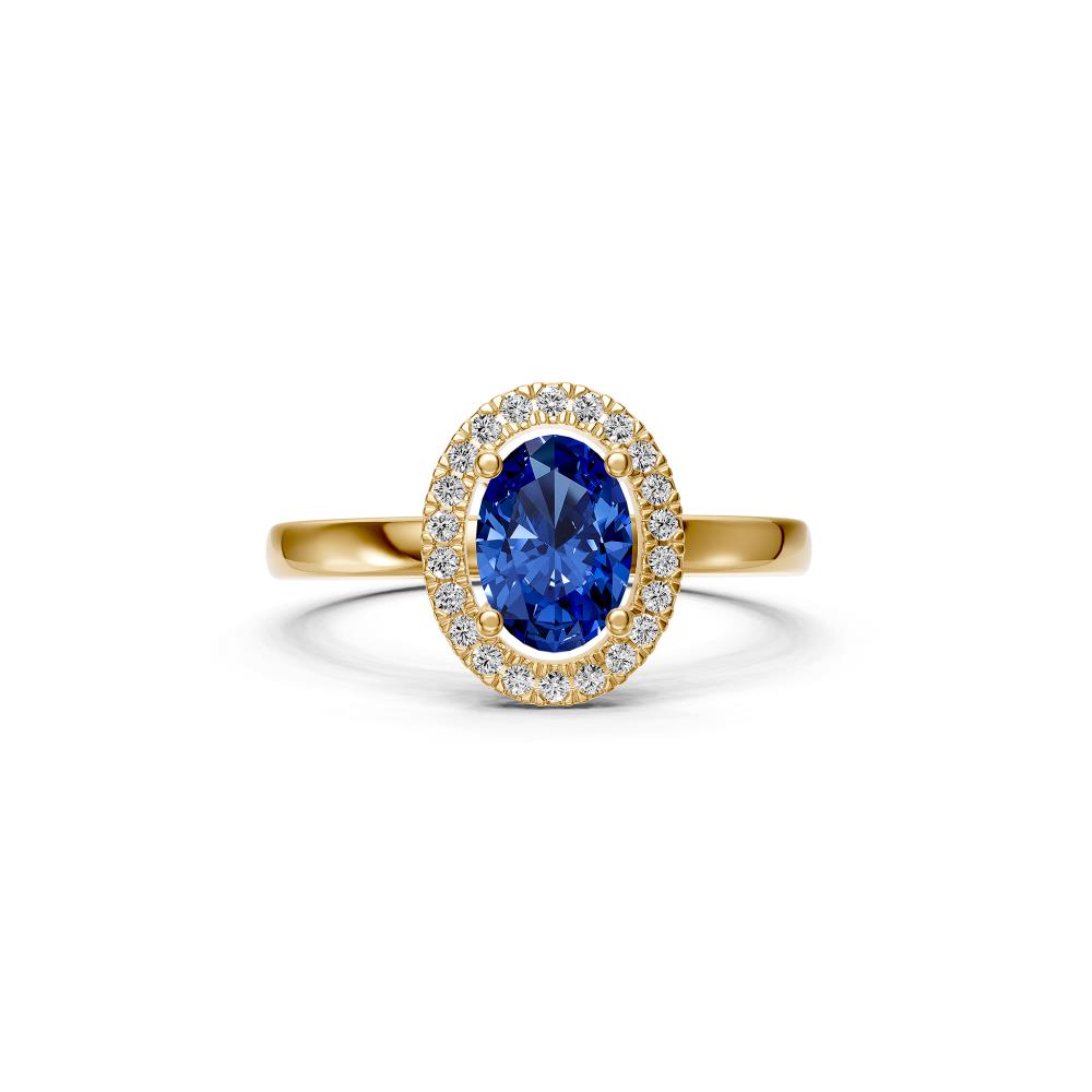 Diamond Ring with Tanzanite in Yellow Gold R36901224