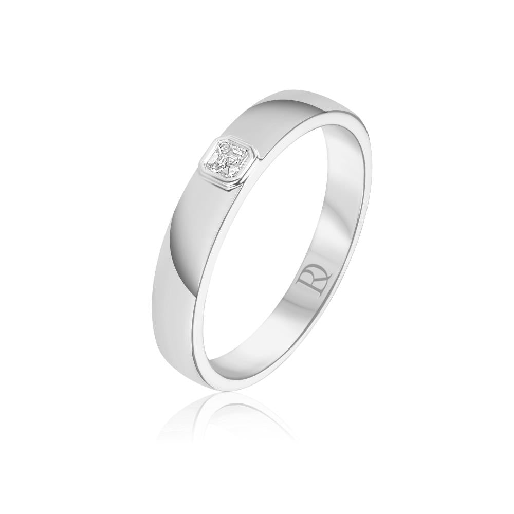 Wedding Diamond Band Ring in White Gold JFA3179
