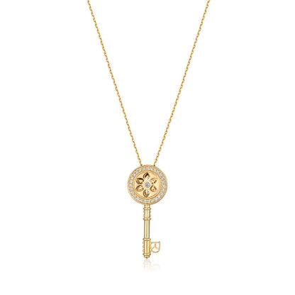 Diamond Pendant RIBAS in Yellow Gold