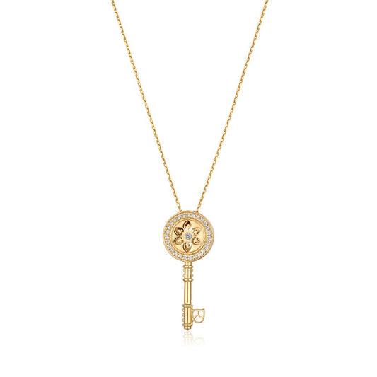 Diamond Pendant RIBAS in Yellow Gold