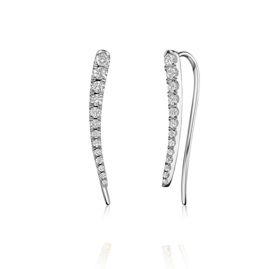 Arc Diamond Earrings in Yellow Gold R09390924P