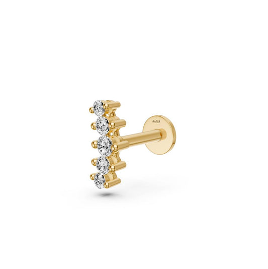 Diamond piercing in Yellow Gold R28311124