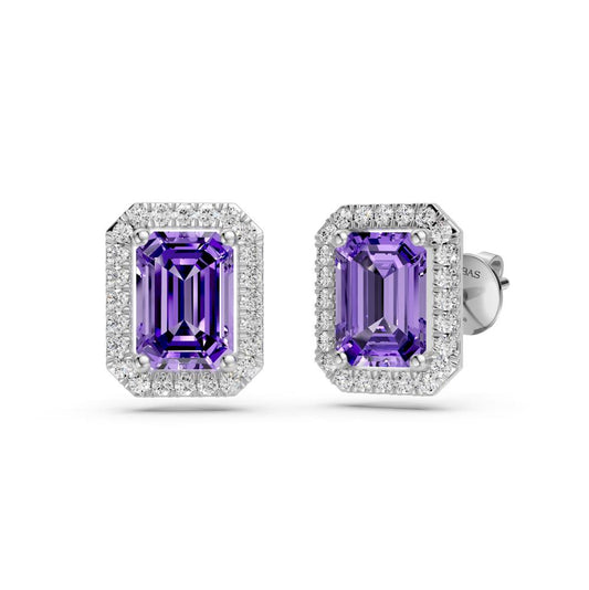 Diamond Earrings with Tanzanite in White Gold R38711224
