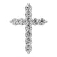 Diamond Cross Pendant in White Gold JFA203479