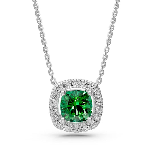 White Gold Necklace with Tsavorite Stone R39071224