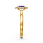 Diamond Ring with Tanzanite in Yellow Gold R38011224