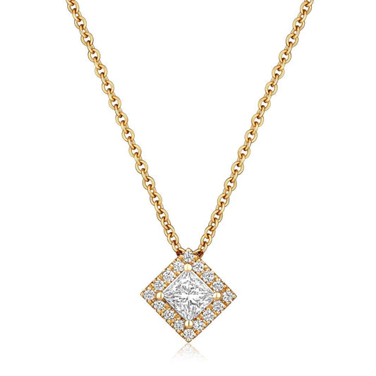 Diamond Necklace in Yellow Gold NA0317
