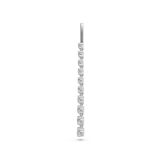 Diamond Drop Earrings in White Gold AAE0606