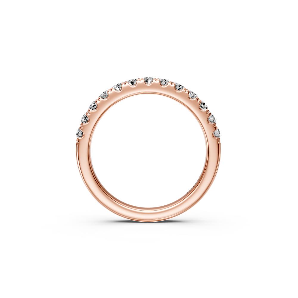 Diamond Band Ring in Pink Gold JFA19592