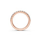 Diamond Band Ring in Pink Gold JFA19592