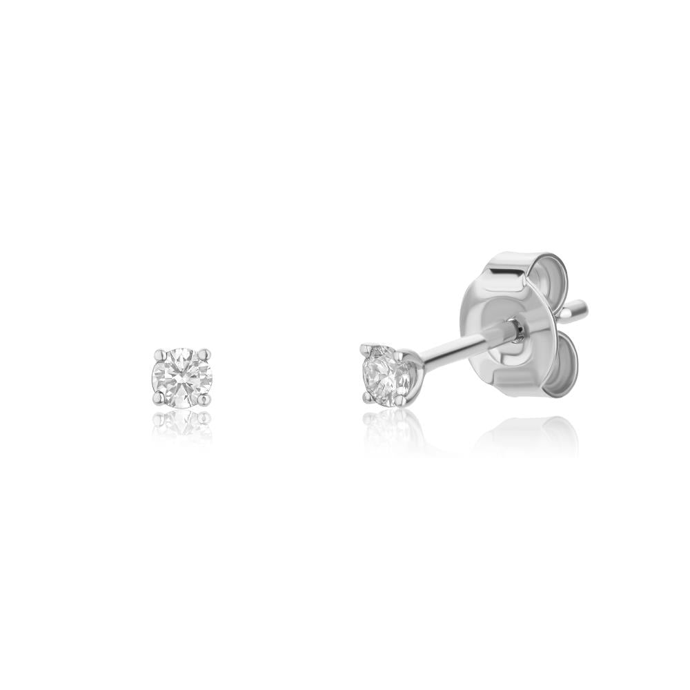 Diamond Earrings in White Gold JFA200008