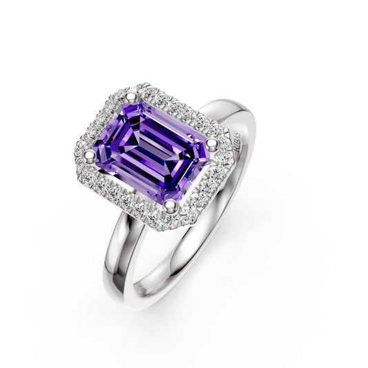 Diamond Ring with Tanzanite in White Gold R38851224
