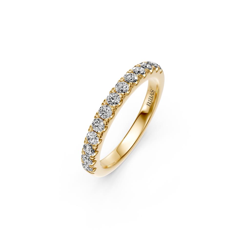 Diamond Band Ring in Yellow Gold JFA19591