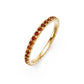 Cognac Diamond Band Ring in Yellow Gold JFA199858