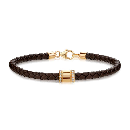 Leather Diamond Bracelet JFA3845