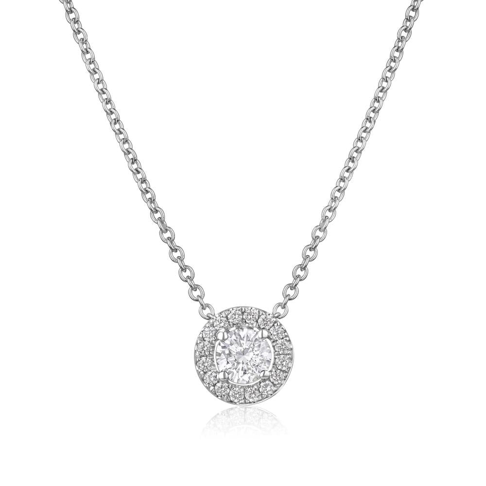 Diamond Necklace in White Gold JFA201225