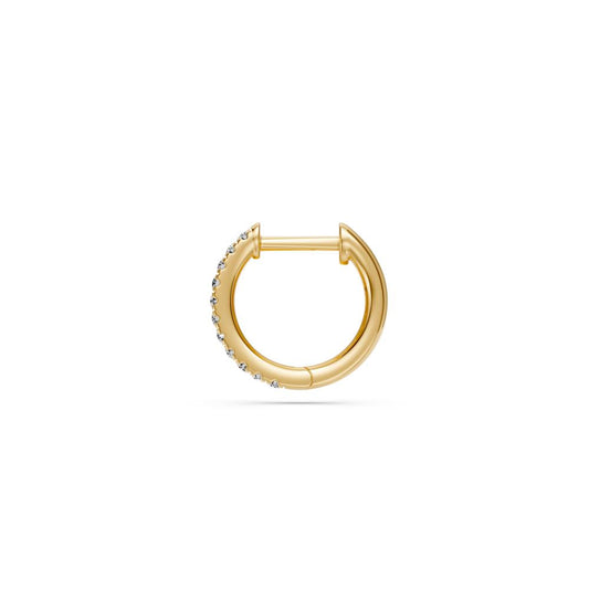 Diamond Hoop Earrings in Yellow Gold JFA201072