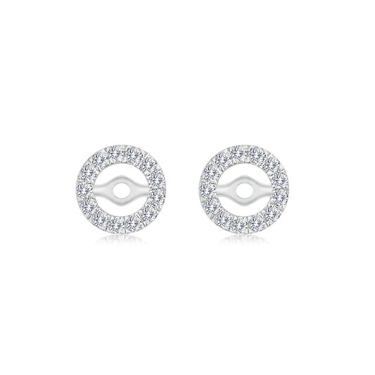 Earring Jackets White Gold Diamonds JFA19755