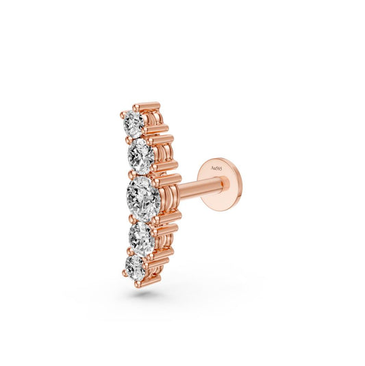 Diamond Piercing in Rose Gold R25080725