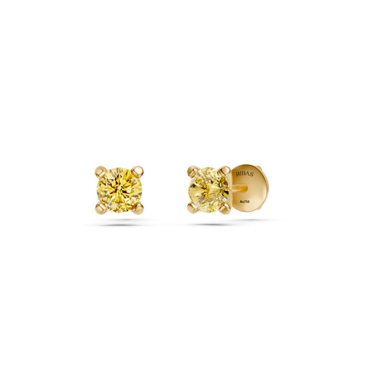 Yellow Sapphire Earring in Yellow Gold R03010325