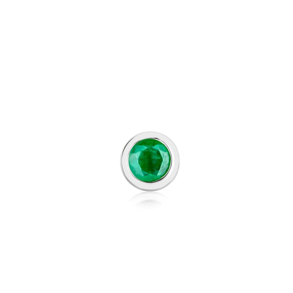 Emerald Piercing in White Gold JFA6651