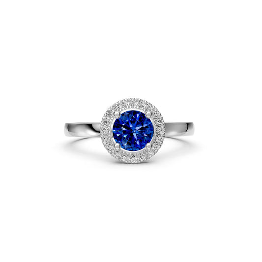 Diamond Ring with Tanzanite in White Gold R37271224