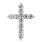 Diamond Cross Pendant in White Gold JFA203483