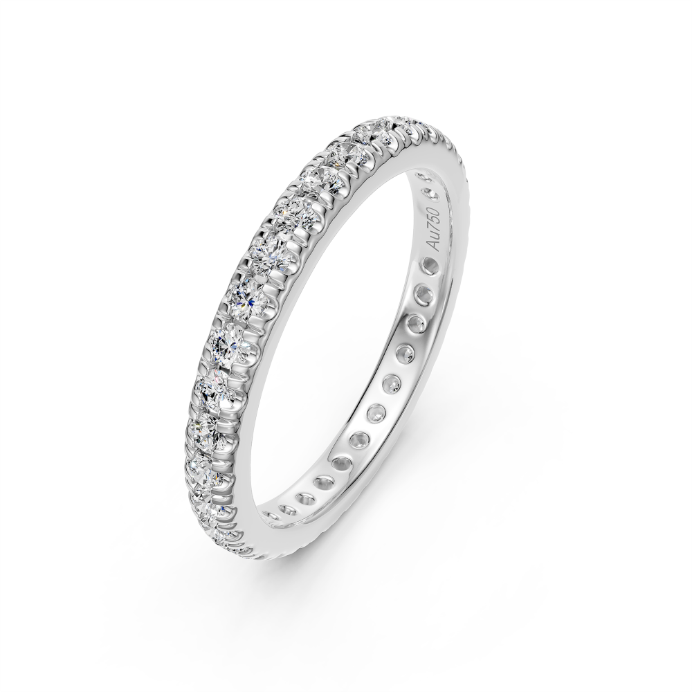 Diamond Band Ring in White Gold JFA199140