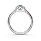 Diamond Ring with Tsavorites in White Gold R38611224