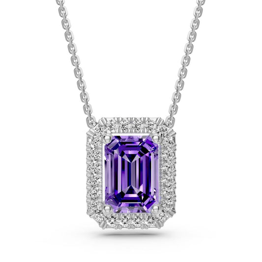 White Gold Necklace with Tanzanite Stone R38771224