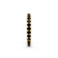 Black Diamond Band Ring in Yellow Gold JFA199980
