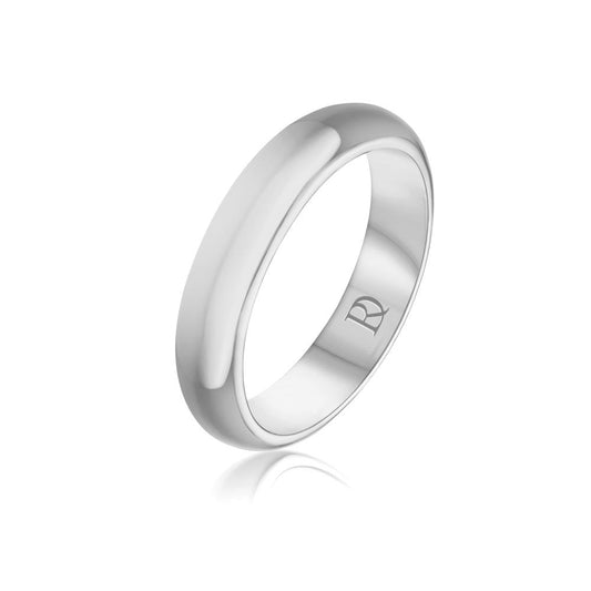 Wedding Band Ring in White Gold JFA3259