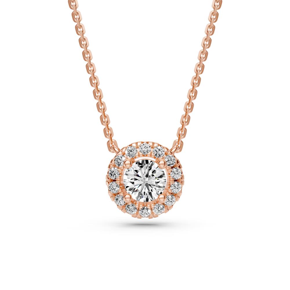 Diamond Necklace in Rose Gold, 0.25ct R14641024