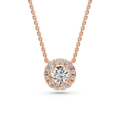 Diamond Necklace in Rose Gold, 0.25ct R14641024