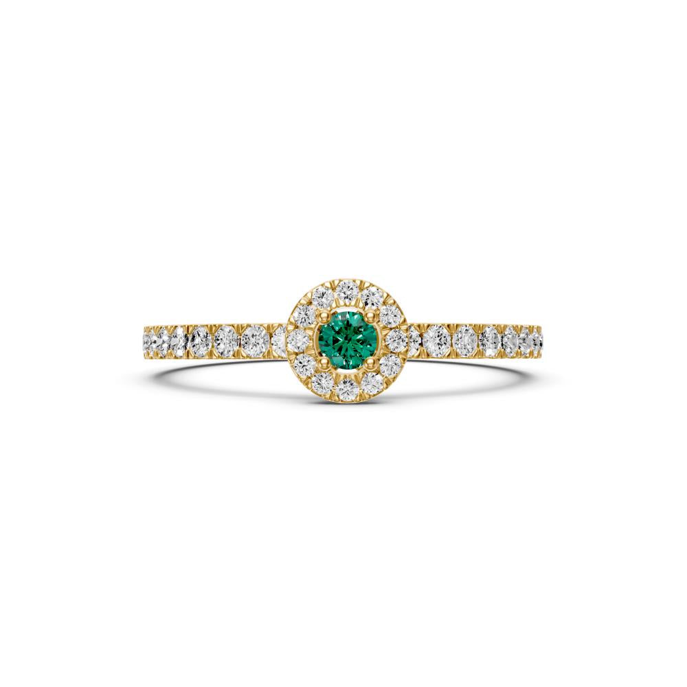 Diamond Ring with Sapphire in Yellow Gold R02470325