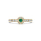 Diamond Ring with Sapphire in Yellow Gold R02470325