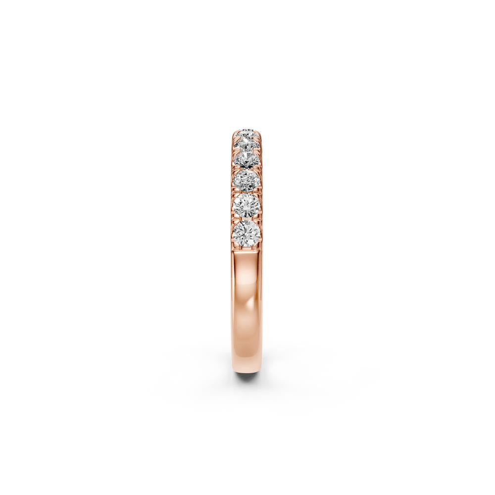 Diamond Band Ring in Pink Gold JFA19592