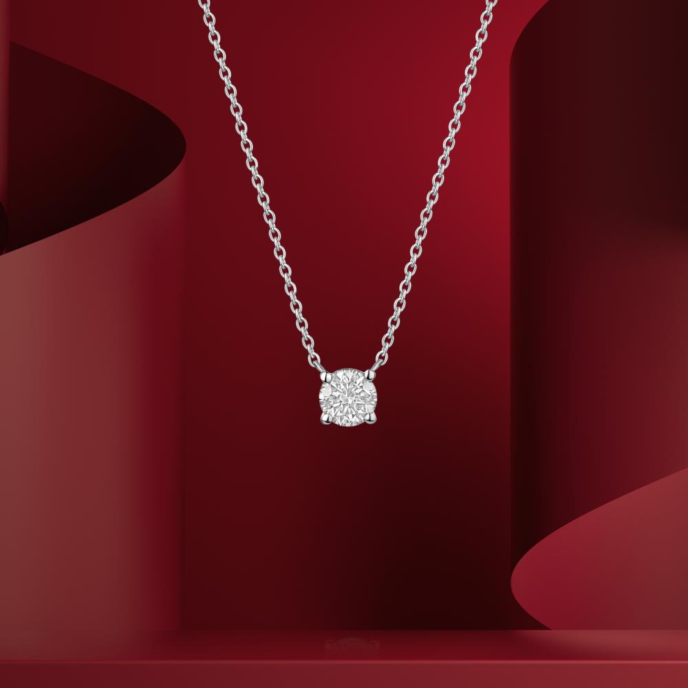 Diamond Pendant in White Gold JFA200026