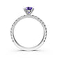 Diamond Ring with Tanzanite in White Gold R37301224