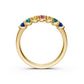 Sapphire Band Ring in Yellow Gold R02710325