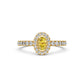 Diamond Ring with Yellow Sapphire in Yellow Gold R03790325