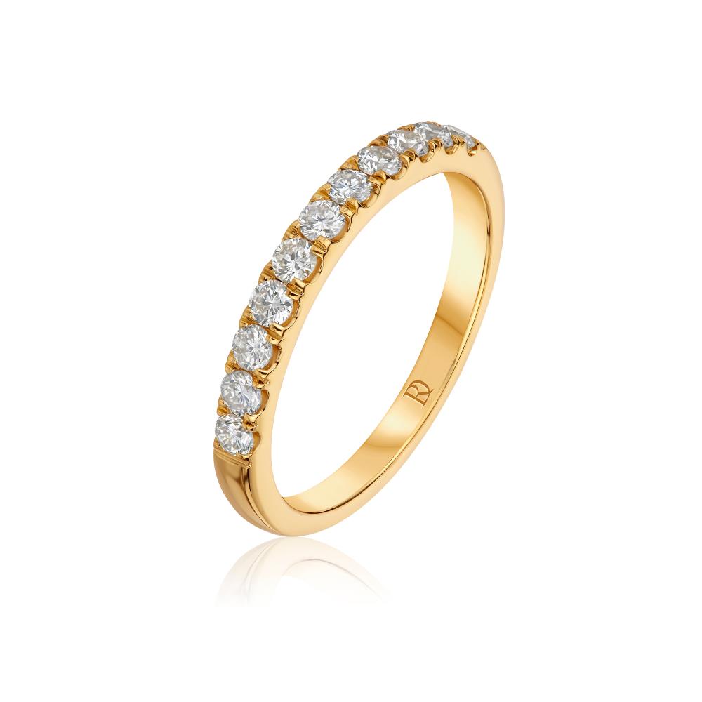 Diamond Band Ring in Yellow Gold JFA199694