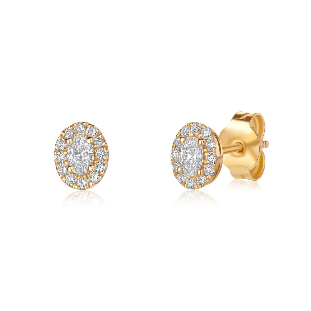 Diamond Earrings in Yellow Gold NA01981