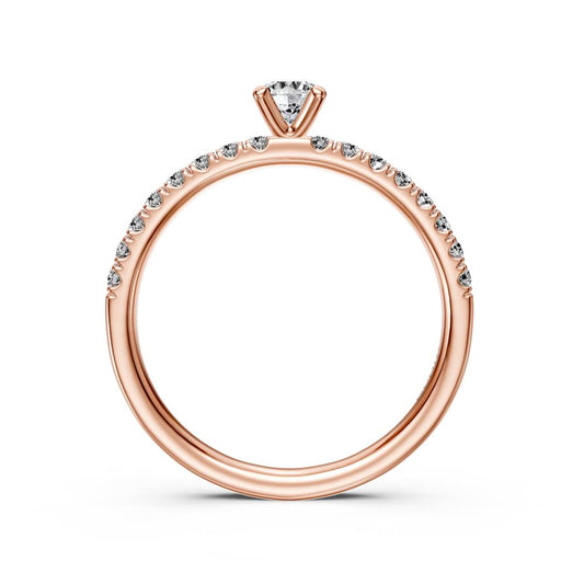 Diamond Ring in Rose Gold R15001024