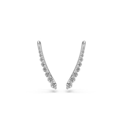 Arc Diamond Earrings in White Gold R23951124