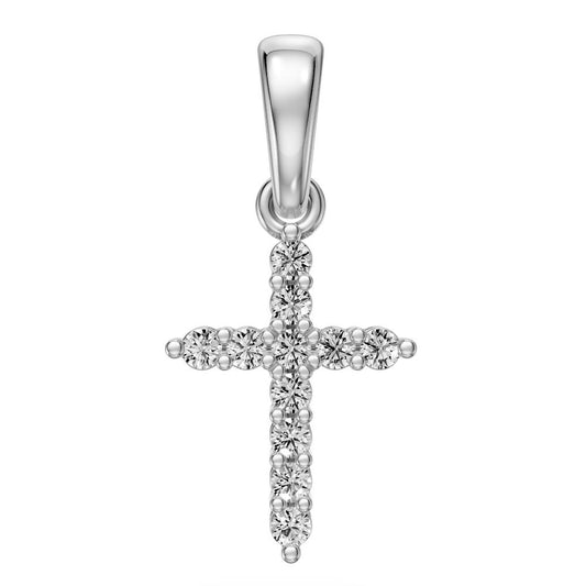 Diamond Cross Necklace in White Gold R21991124