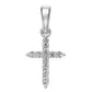 Diamond Cross Necklace in White Gold R21991124